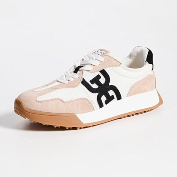 Sam Edelman Langley Lace Up Sneakers Women's Size US 9.5M White/Tan/Black Shoes - Picture 4 of 5